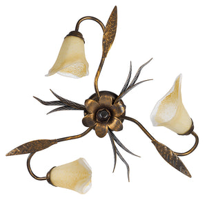 4230/Pl3 - Plafoniera Alga/3 V.Calla