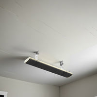 Riscaldatore Industriale a Infrarossi Mpc Algeciras Struttura In Alluminio Adatto Per Interni Ed Esterni Potenza 4000w Alimentazione 380v Lunghezza 200 Cm Modello Senza Telecomando