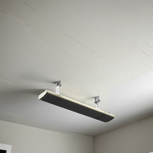 Riscaldatore Industriale a Infrarossi Mpc Algeciras Struttura In Alluminio Adatto Per Interni Ed Esterni Potenza 4000w Alimentazione 380v Lunghezza 200 Cm Modello Senza Telecomando