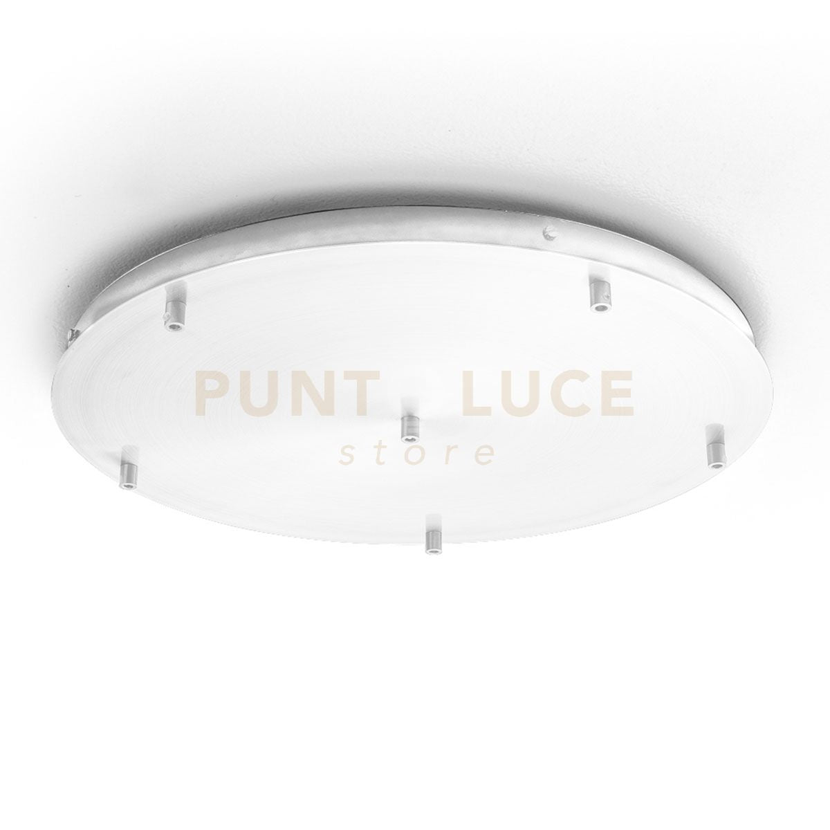 ALICE B T/6 - ROSONE IN METALLO BIANCO OPACO 6 FORI D.52CM