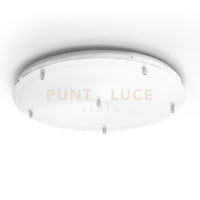 ALICE B T/6 - ROSONE IN METALLO BIANCO OPACO 6 FORI D.52CM