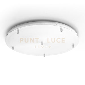 ALICE B T/6 - ROSONE IN METALLO BIANCO OPACO 6 FORI D.52CM