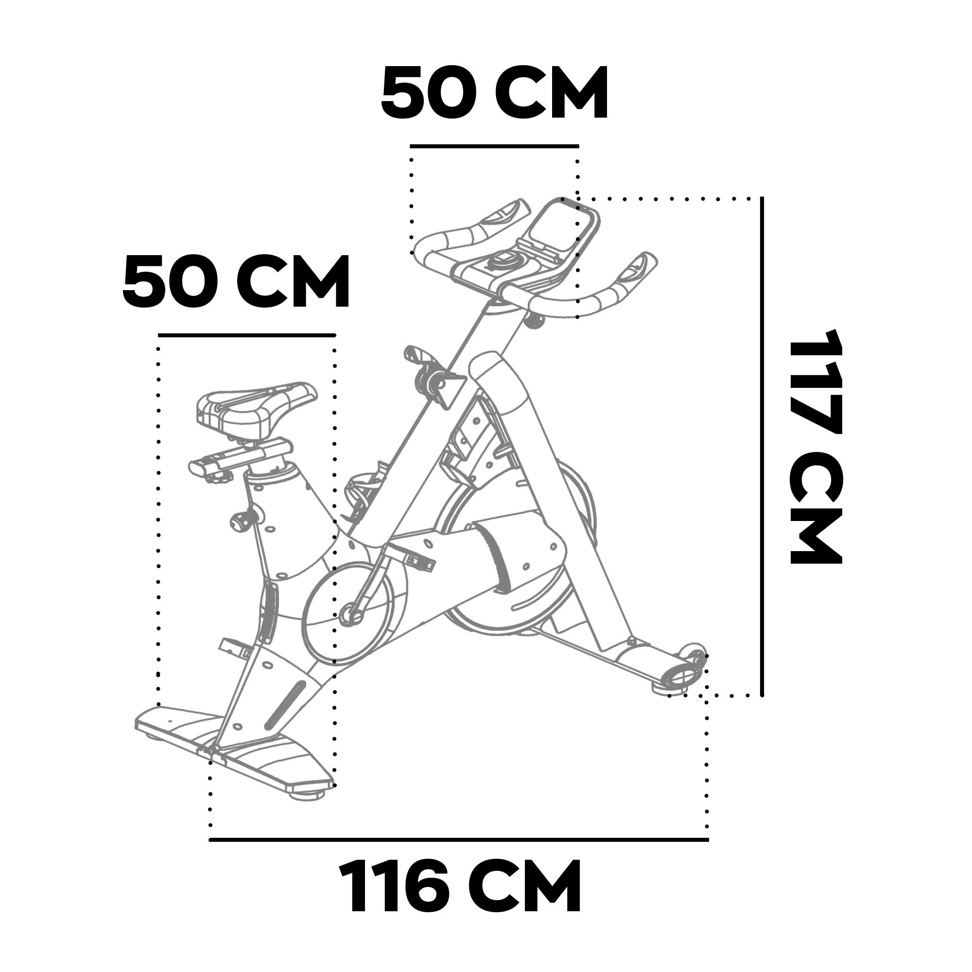 Aliena 2400 - Spin Bike Cyclette da Corsa con Volano 24 Kg Resistenza Elettrica con Display e Porta Tablet Nera
