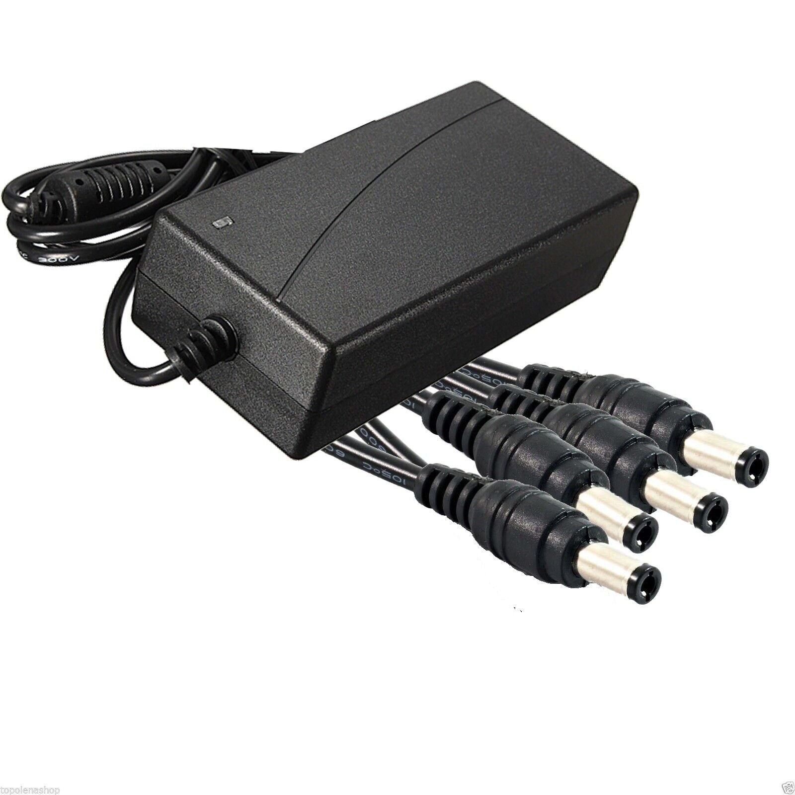 ALIMENTATORE 12V 5 Amp CON 4 USCITE PER VIDEOSORVEGLIANZA TELECAMERA