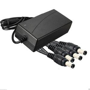 ALIMENTATORE 12V 5 Amp CON 4 USCITE PER VIDEOSORVEGLIANZA TELECAMERA