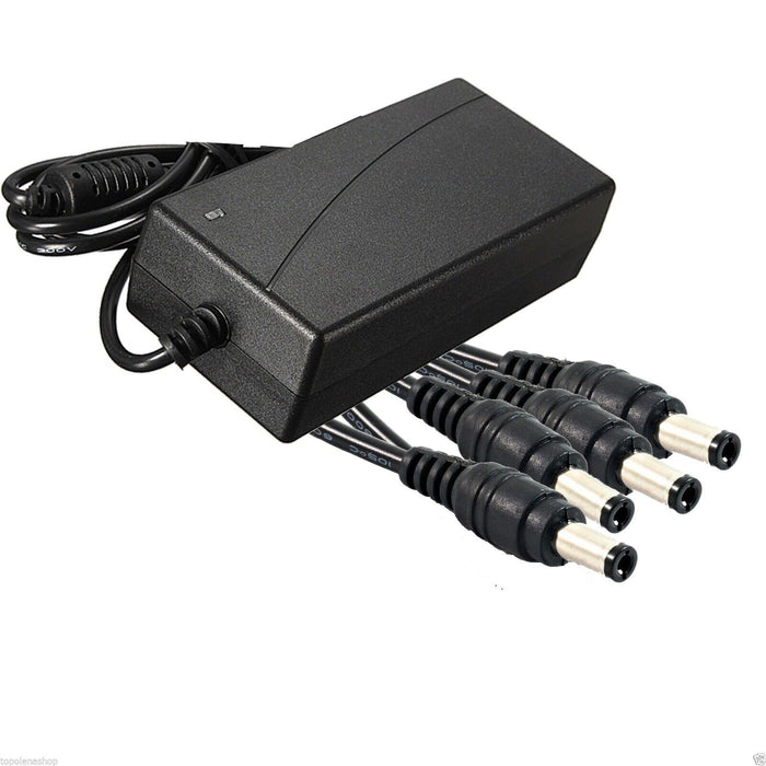 ALIMENTATORE 12V 5 Amp CON 4 USCITE PER VIDEOSORVEGLIANZA TELECAMERA