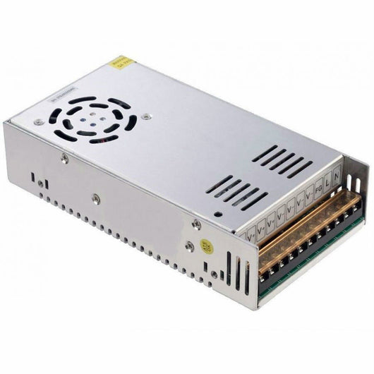 ALIMENTATORE TRASFORMATORE STABILIZZATO SWITCH TRIMMER 220V-12V 20A CON VENTOLA