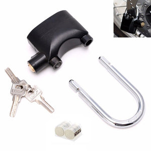 ALLARME BLOCCADISCO ANTIFURTO SONORO MOTO SCOOTER LUCCHETTO 110dBa 70MM ALL-7033