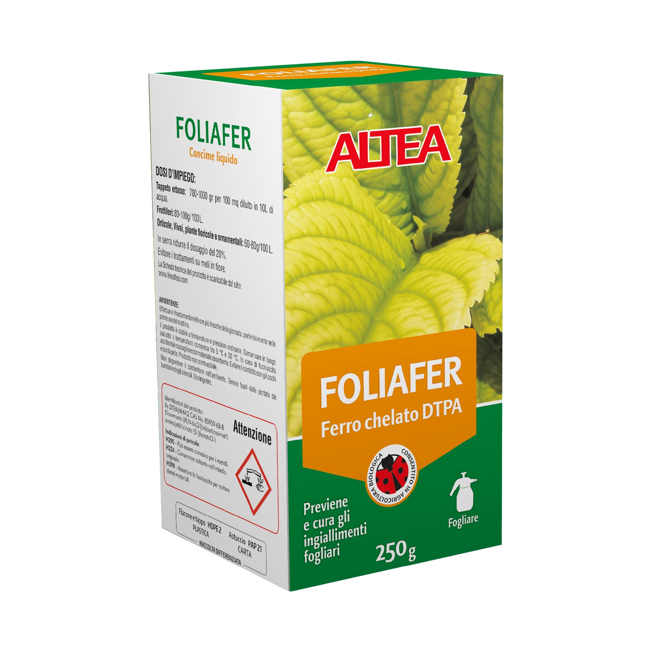 Altea Foliafer Chelato di ferro DTPA per applicazione fogliare gr 250