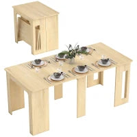 Tavolo da Pranzo Pieghevole e Allungabile in Truciolato, 60-180x85x75 cm, Legno Naturale