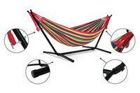 Amaca con supporto da giardino rosso mix - Panama - AM100-02PA