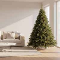 Alabaster - Albero di Natale Tradizionale con Pigne in PVC e PP Ø114x180H cm, 668 Punte