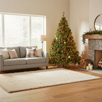 Alabaster - Albero di Natale Tradizionale con Pigne in PVC e PP Ø114x180H cm, 668 Punte