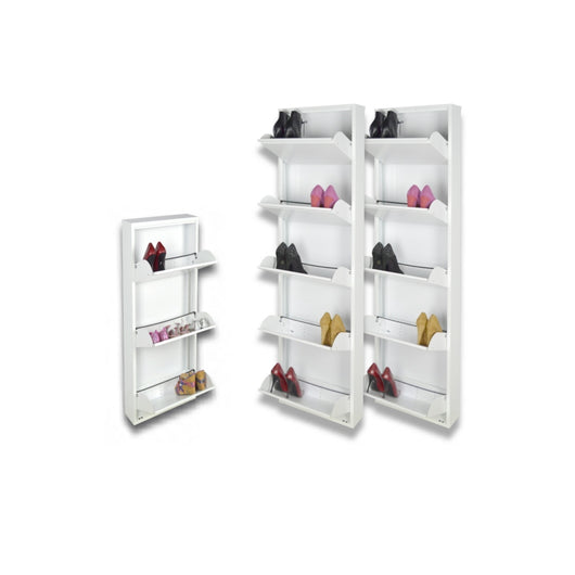 Scarpiere Slim Originali, 39 paia di scarpe, Col. Bianco | Gia' montate 