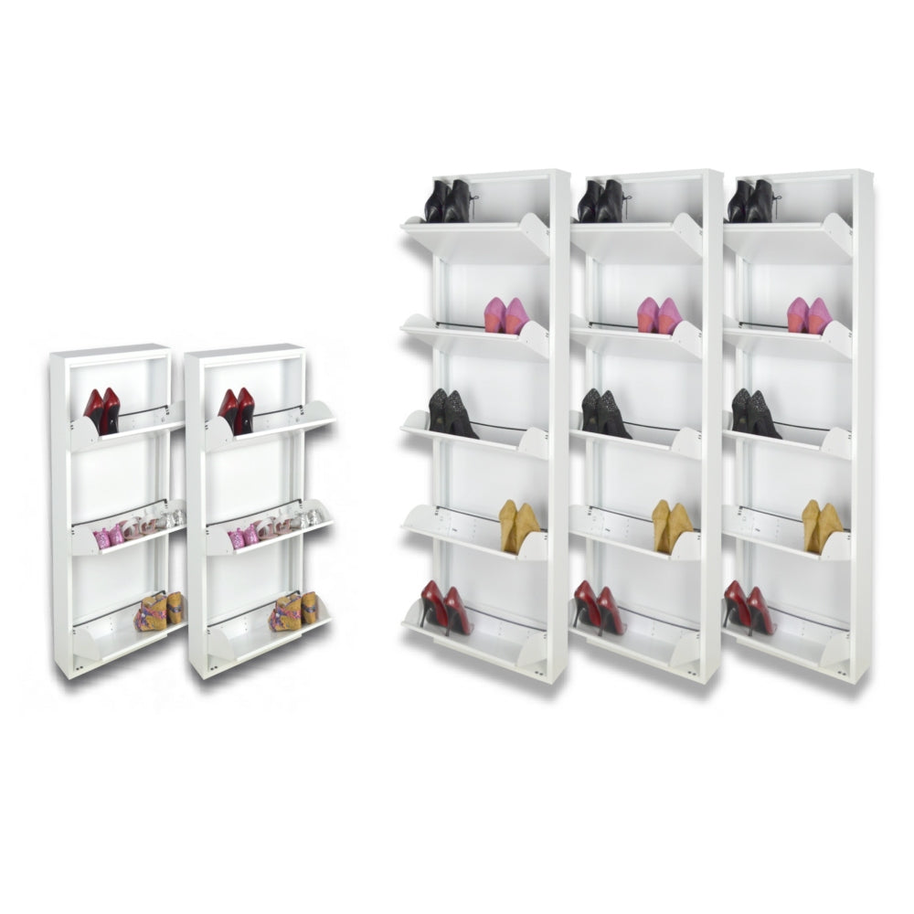 Scarpiere Slim Originali, 63 paia di scarpe, Col. Bianco | Gia' montate 