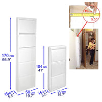 Scarpiere Slim Originali, 63 paia di scarpe, Col. Bianco | Gia' montate 