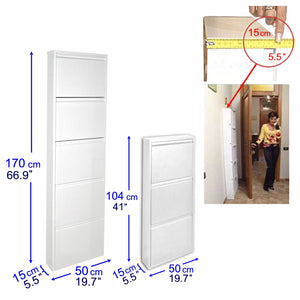 Scarpiere Slim Originali, 39 paia di scarpe, Col. Bianco | Gia' montate 