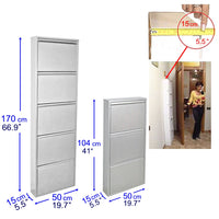 Scarpiere Slim Originali, 24 paia di scarpe, Col. Grigio| Gia' montate 