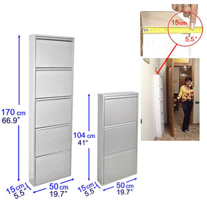 Scarpiere Slim Originali, 24 paia di scarpe, Col. Grigio| Gia' montate 