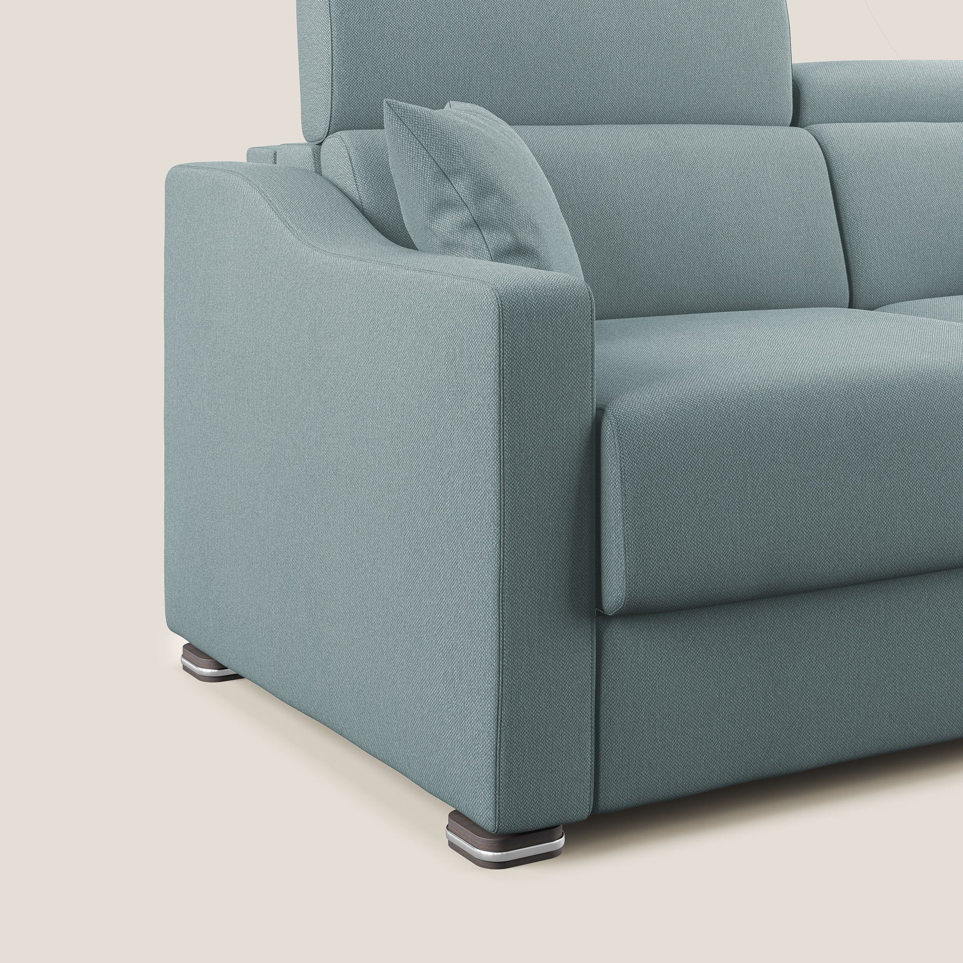 Divano Letto 2 Posti 171x100x98 cm in Tessuto Carta Da Zucchero