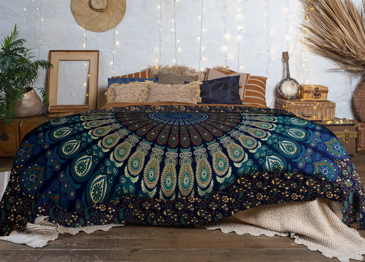 Telo Mare Spiaggia Grande Antisabbia Parasole Modello Batik Barocco - Telo Mare - Leopard D1