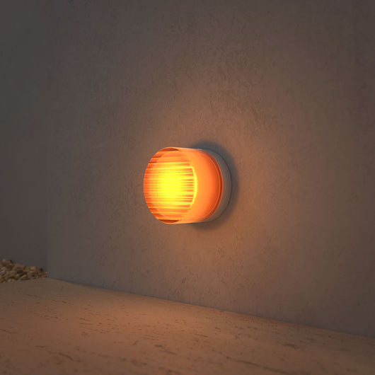 Beneito Faure Applique Led da Parete Oma - 8W, IP65, CCT Switch 2000K/2800K/4000K, Plafoniera da parete in Alluminio Vintage - Ambra