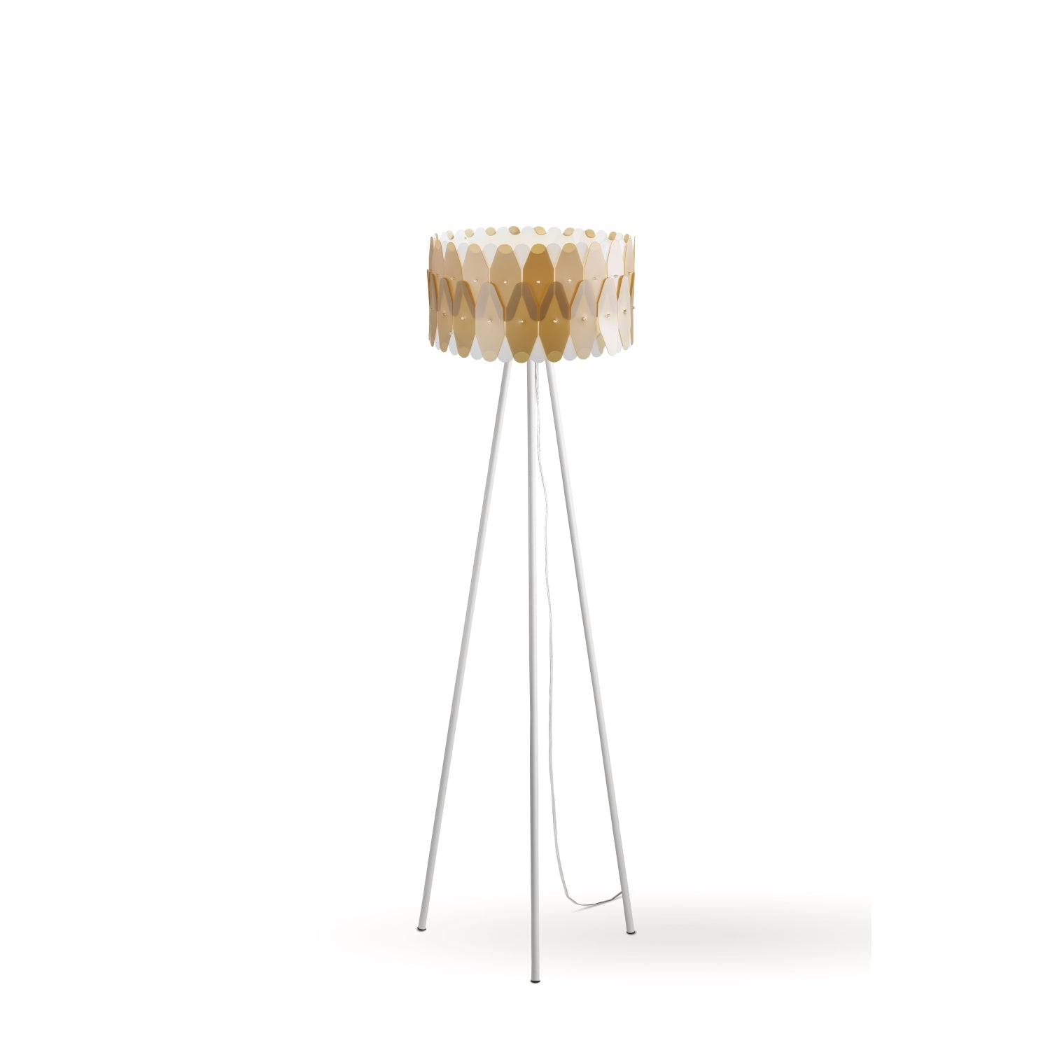 Piantana Moderna Amanda Polilux ® New Gold E Metallo 1 Luce E27