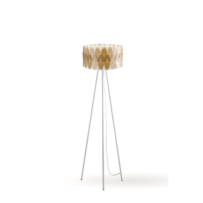 Piantana Moderna Amanda Polilux ® New Gold E Metallo 1 Luce E27