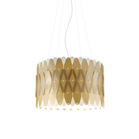 Lampadario Moderno Amanda Polilux ® New Gold E Metallo Cromo 5 Luci E27