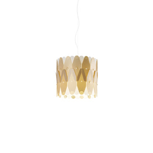 Sospensione Moderna Amanda Polilux ® New Gold E Metallo Cromo 1 Luce E27