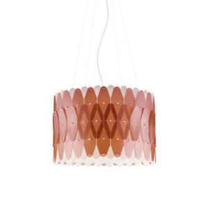 Sospensione Moderna Amanda Polilux ® Rame E Metallo Cromo 1 Luce E27 D50Cm