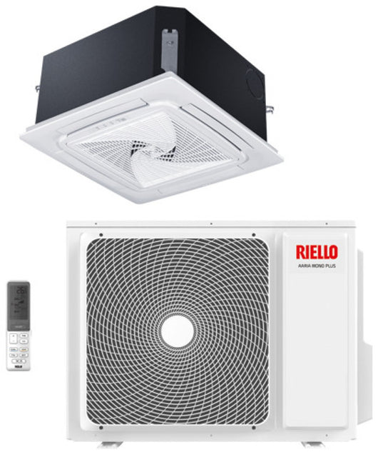Condizionatore a Cassetta 4 Vie 60x60 Riello 18000 Btu AARIA MONO PLUS AMK 50 P R-32 con Pannello e Telecomando inclusi
