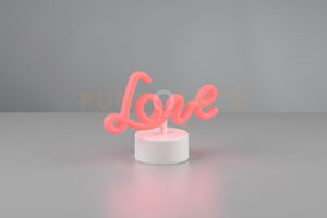 AMOR LAMPADA DA TAVOLO LED SCRITTA LOVE H. 14CM LED 1W