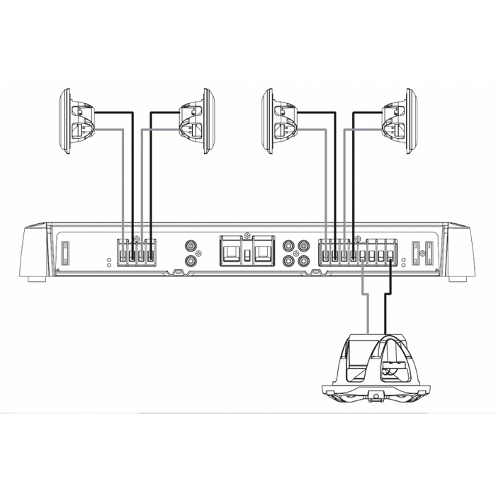 AMPLIFICATORE SG-DA51600 5 CANALI