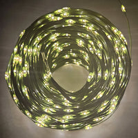 Andromeda - Catena di Luci Natalizia con 500 LED Bianco Caldo Cavo 35m Verde