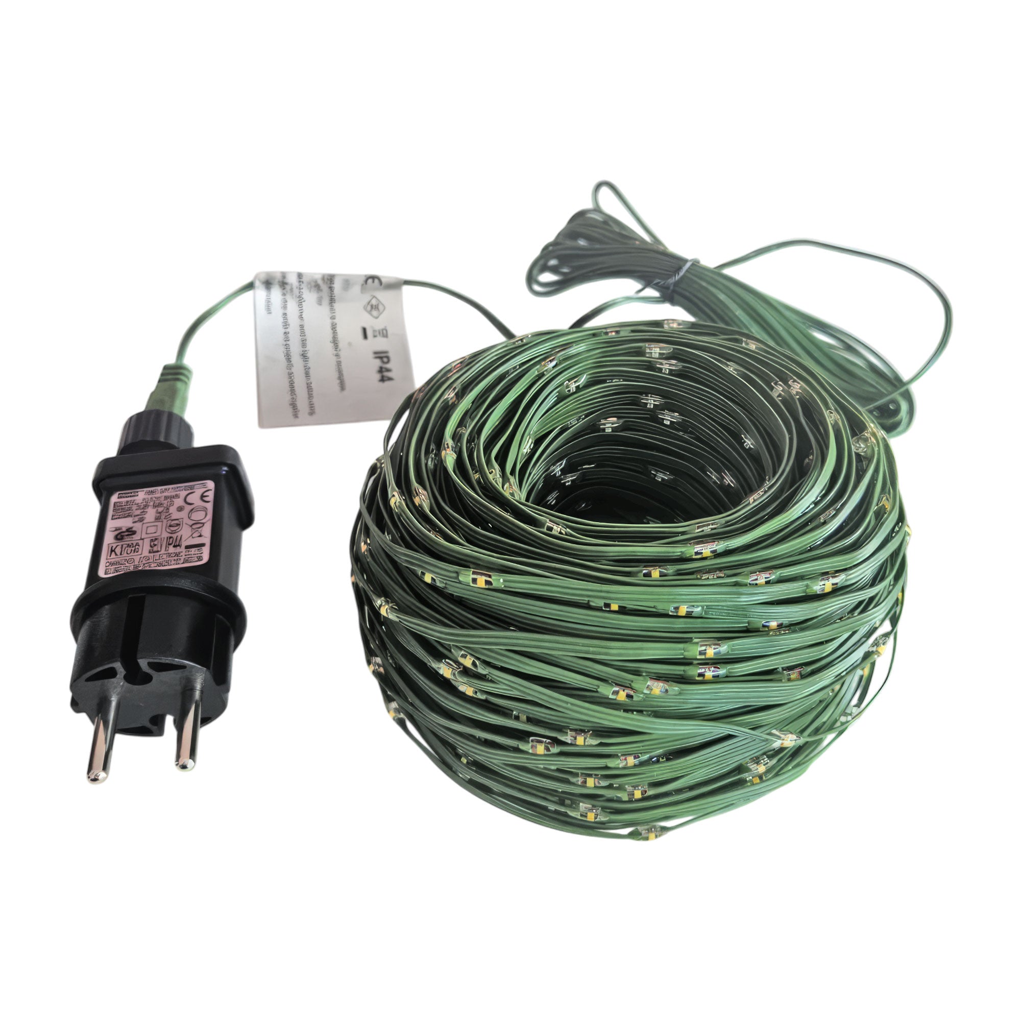 Andromeda - Catena di Luci Natalizia con 500 LED Bianco Caldo Cavo 35m Verde