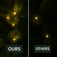 Andromeda - Catena di Luci Natalizia con 500 LED Bianco Caldo Cavo 35m Verde