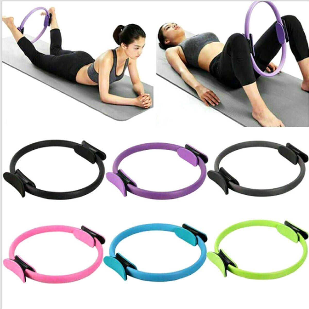 ANELLO DA PILATES YOGa TONIFICANTE BRACCIA GAMBE RESISTENZA 37cm 06330