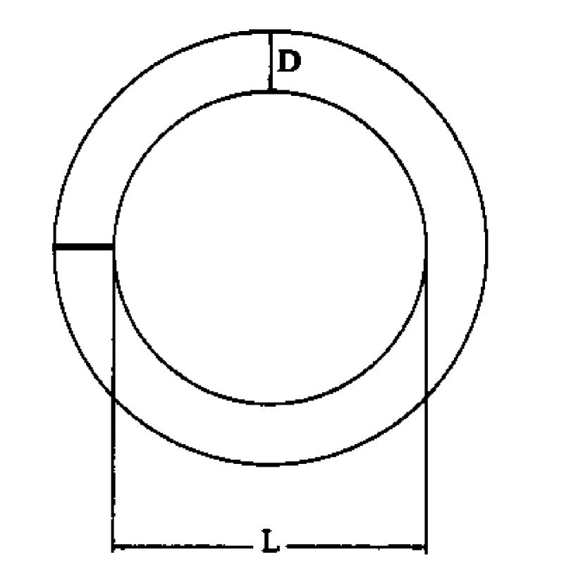 ANELLO INOX 316 � MM.10X60