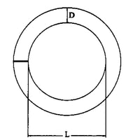 ANELLO INOX 316 � MM.10X60
