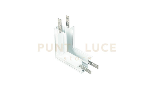 ANGOLARE VERTICALE DA INCASSO BIANCO PER SISTEMA BINARIO 48V