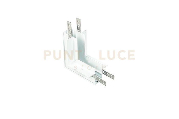 ANGOLARE VERTICALE DA INCASSO BIANCO PER SISTEMA BINARIO 48V