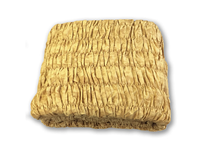 Copridivano Universale Arricciato Oro - 3 Posti - Oro