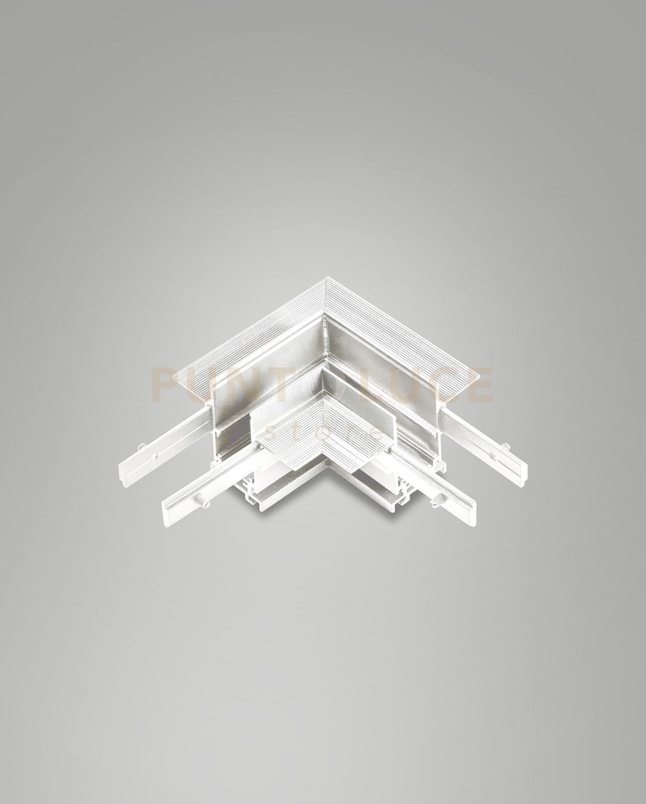 ANGOLO GIUNTO MECCANICO PER BINARIO TRACK 48V INCASSO BIANCO H5,4CM