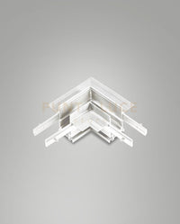 ANGOLO GIUNTO MECCANICO PER BINARIO TRACK 48V INCASSO BIANCO H5,4CM