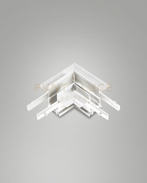 ANGOLO GIUNTO MECCANICO PER BINARIO TRACK 48V INCASSO BIANCO H5,4CM