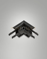 ANGOLO GIUNTO MECCANICO PER BINARIO TRACK 48V INCASSO NERO H5,4CM