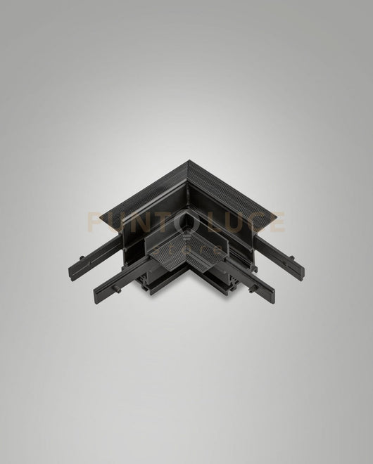 ANGOLO GIUNTO MECCANICO PER BINARIO TRACK 48V INCASSO NERO H5,4CM