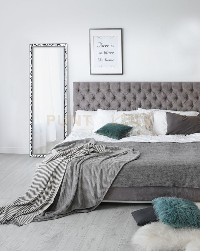 HANNI SPECCHIO DA PARETE CON CORNICE SFACCETTATA CON GANCI X INSTALLAZIONE ORIZZONTALE E VERTICALE 50X150CM