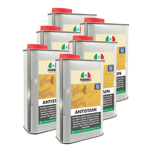 Trattamento pavimenti e rivestimenti ANTISTAIN   1LTx6Pz